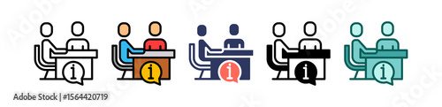 Information Desk multiple icon