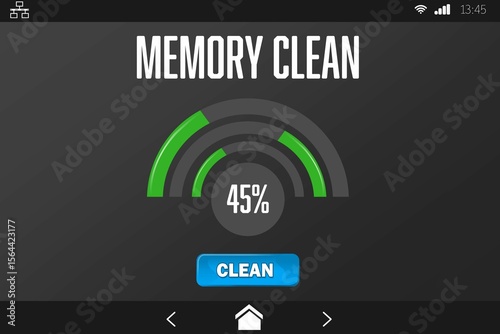Mobile display with memory cleaner