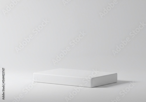 A blank product mockup on a sleek, white background with soft shadows, perfect for branding