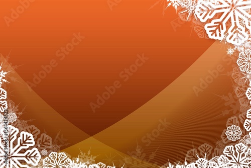 Christmas themed snow flake frame