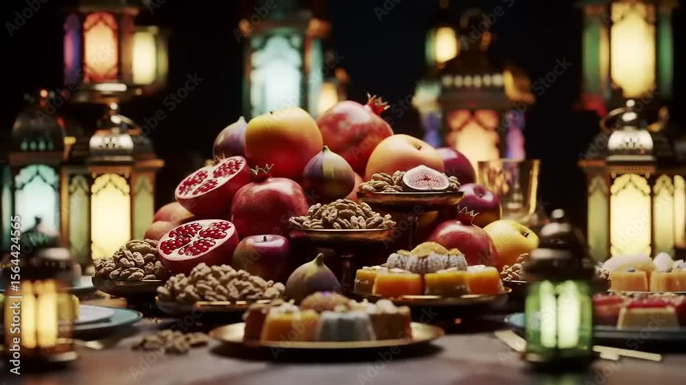 Ramadan Feast Fruits Sweets. Ramadan Feast Fruits Sweets.