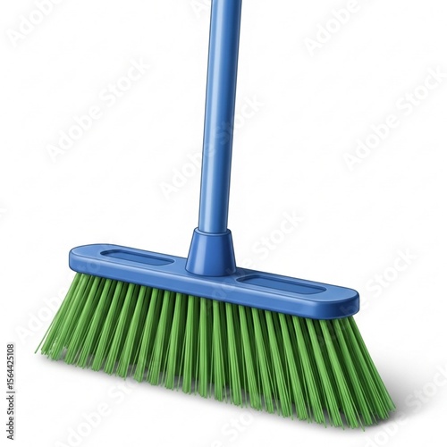 Illustration of a broom as a household tool to keep the house clean