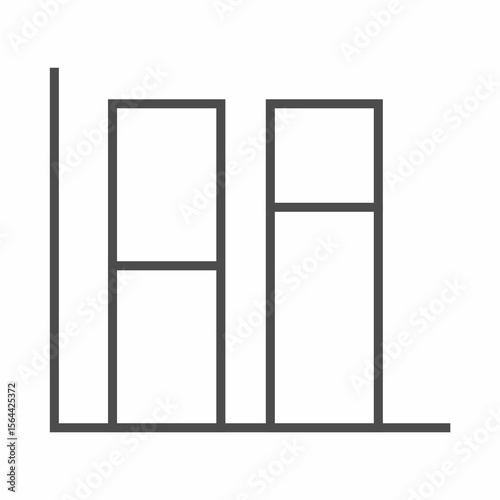 Digitally generated image of bar graph