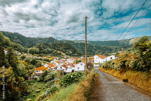 Traditional Road Leading into Furnas Village, Sao Miguel