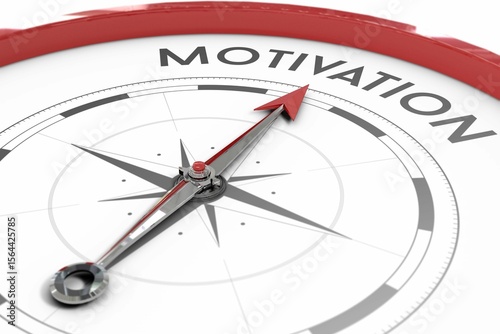 Compass pointing to motivation