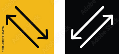 Reciprocal exchange with arrows. Arrow icons in the background.