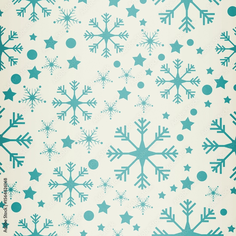 Fototapeta premium Digitally generated Snowflake pattern