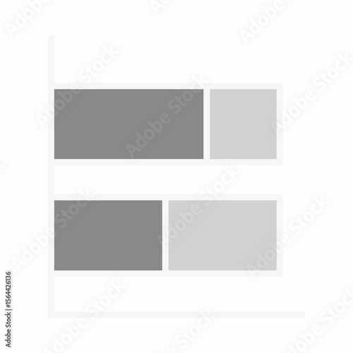 Close-up of gray bar graph