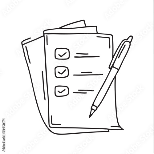 A pen lying on top of a college schedule sheet