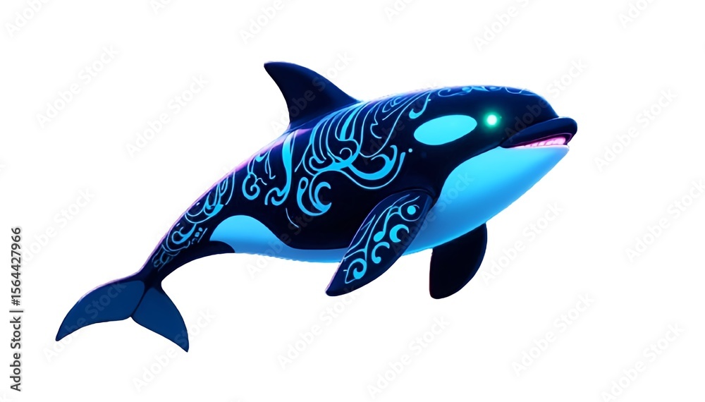 Obraz premium dolphin isolated on white background