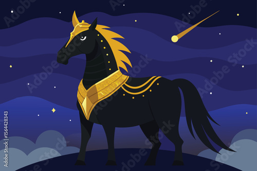 horse in the night