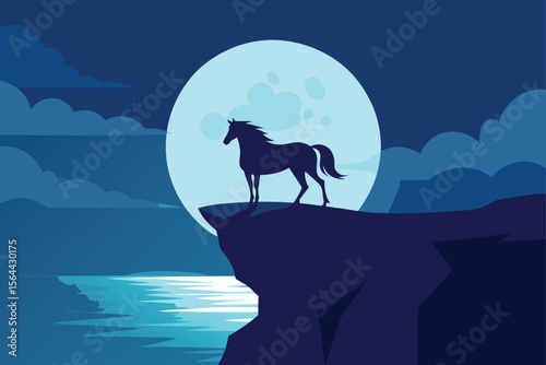 wolf howling at the moon