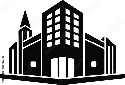 green building vector icon.eps