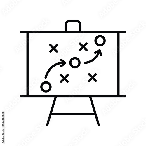 Strategy icon vector image. Suitable for mobile apps, web apps and print media.