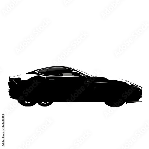 A sleek sports car silhouette