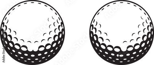 Golf Ball Texture: A detailed, close-up view of a golf ball's dimpled surface, showcasing its intricate texture and design in monochromatic elegance. Capturing the essence of precision and sport