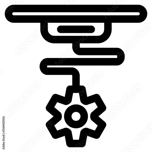 3D Printer Outline Icon