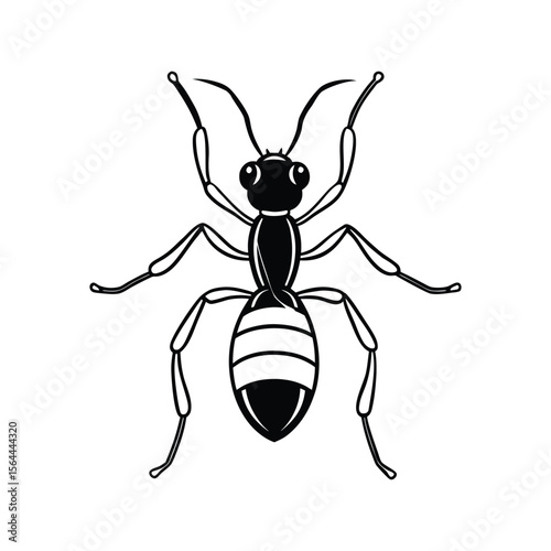 vector illustration of cartoon bee