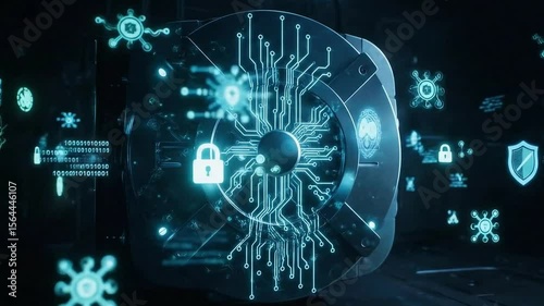 digital animation of a digital world Digital World Animation – Futuristic Technology, Data Network, and Cyberspace Glow Effect