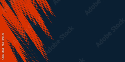 Halftone dots red and blue color pattern gradient grunge texture background. Dot pop art comic sport style vector illustration. grunge vector dots