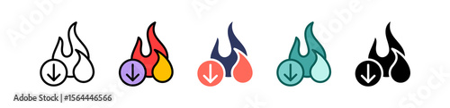 Calories multiple icon