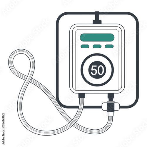 Icon Water Heater. Editable Simple Line Style Bathroom Symbol

