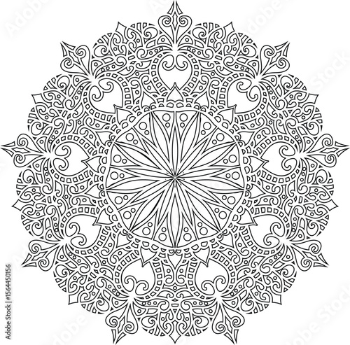 Ornamental luxury mandala pattern