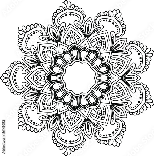 Ornamental luxury mandala pattern