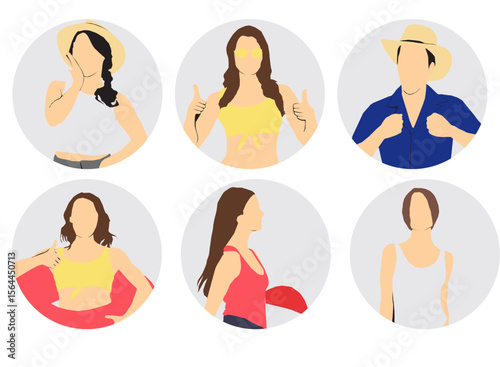 beach collection profile icon  avatar