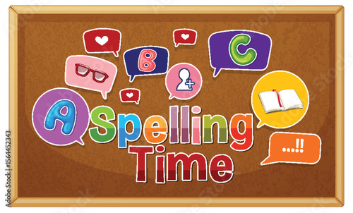 Colorful Alphabet Learning Illustration for Kids