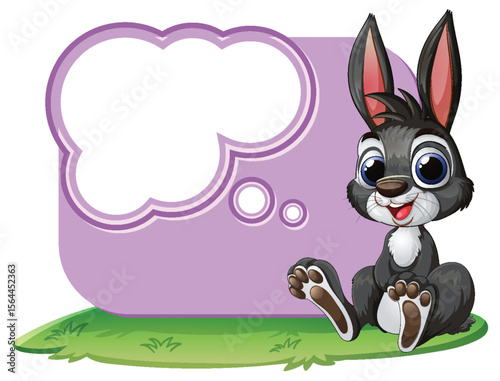 Cute Bunny with Thought Bubble