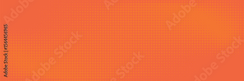 Dots halftone orange color pattern gradient texture with technology digital background. Dots pop art comics with summer background.