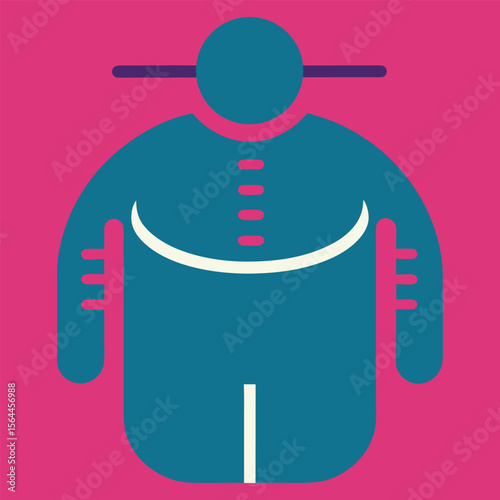 Pictogram for measuring waist circumference .