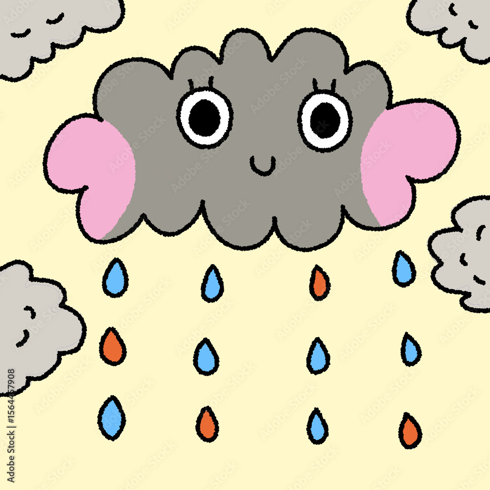 Obraz premium clouds and rain There is a background