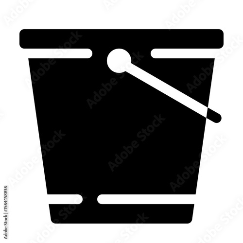 Black Bucket Icon