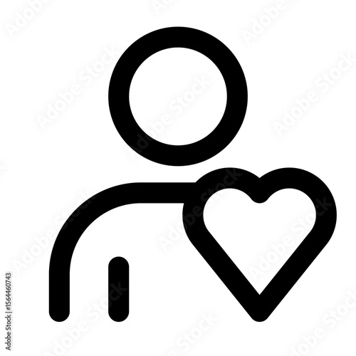 Person with Heart Icon