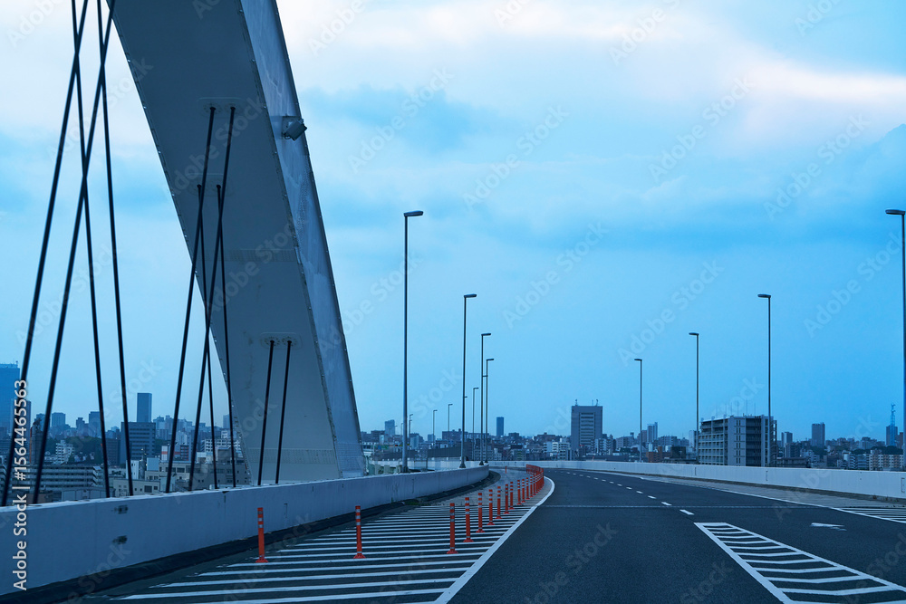 Fototapeta premium 橋を超えた背景