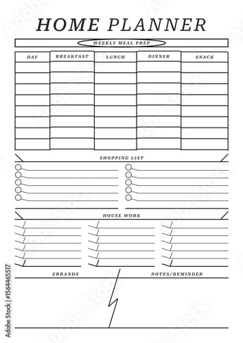 Creative Home Planner Template Pages