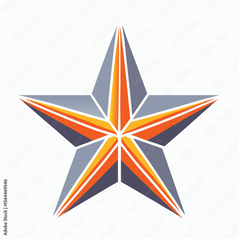 Fototapeta premium red star icon
