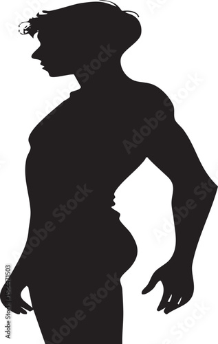 Anonymous Young Person Silhouette - Youth, Casual, Identity, Simplicity, Modern, Generational







