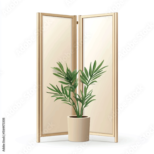 a folding screen or room divider