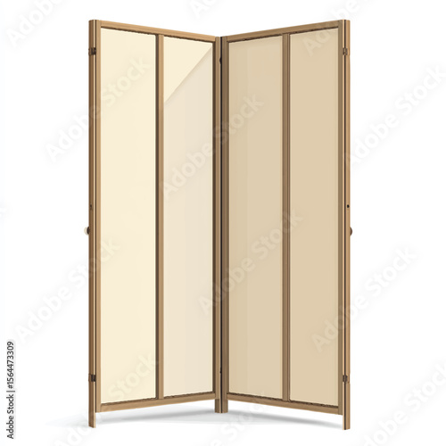 a folding screen or room divider