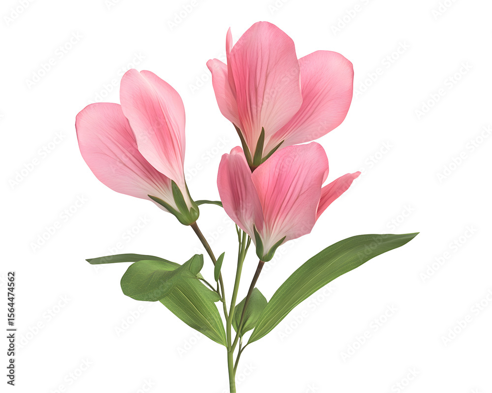 Obraz premium pink flowers isolated png