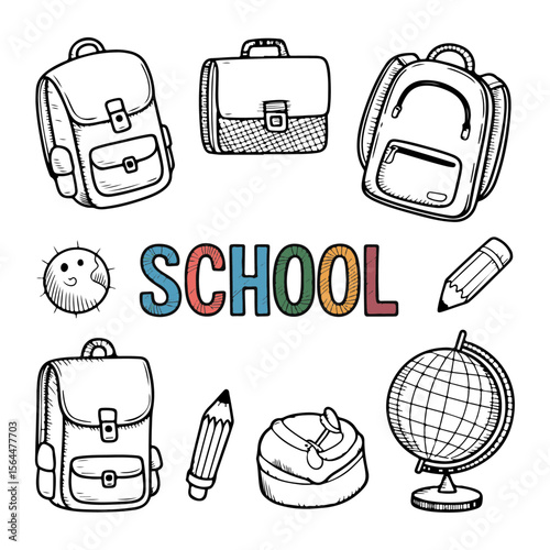 Unique and high quality Playful Schoolboard Doodles & Scribbles Vector Set — Hand-Drawn Kids’ Sketches, Arrows, Stars, and Chalk Art Designs