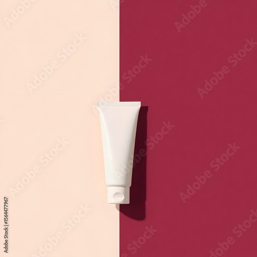 A lamp on the wall illuminates a blank sheet, a vector design template ready for your business banner illustration