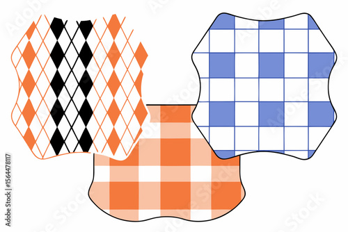 hand drawn plaid