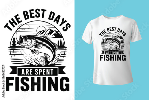 Fishing t-shirt design, Fishing vintage t-shirt , vintage fishing t-shirt graphic illustration, Fishing vector
