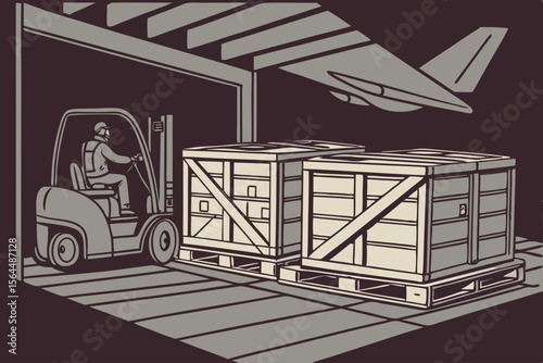 trendy stylized illustration Set for advertising campaigns