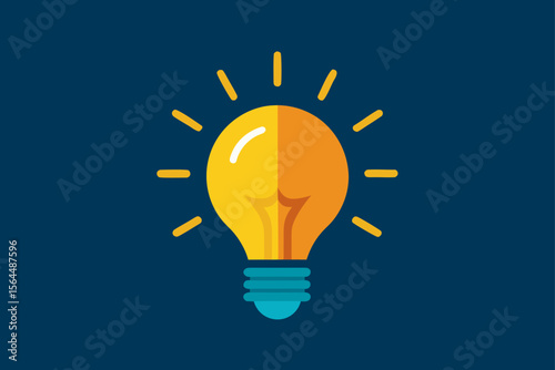 Abstract Lightbulb Concept Glowing Ideas Creative