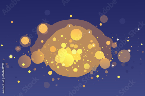 Bokeh Light Particles Dreamy Blur Festive Atmosphere